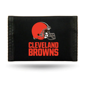 Cleveland Browns Nylon Tri Fold Wallet - Sweets and Geeks