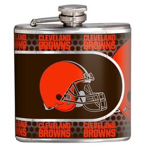 Cleveland Browns Stainless Steel Flask - Sweets and Geeks