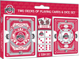 Ohio State Buckeyes Playing Cards with Dice - Sweets and Geeks
