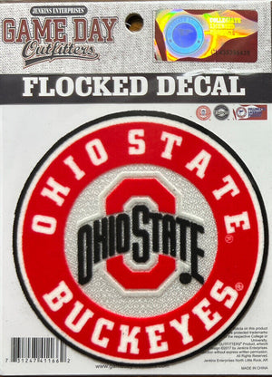 Ohio State Buckeyes Flocked Decal - Sweets and Geeks