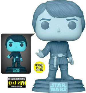 Funko POP! Star Wars - Holographic Luke Skywalker (Glows in the Dark) (Entertainment Earth Exclusive) #615 - Sweets and Geeks