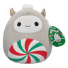 Squishmallow - Nissa Holiday Peppermint Striped Yeti 4"