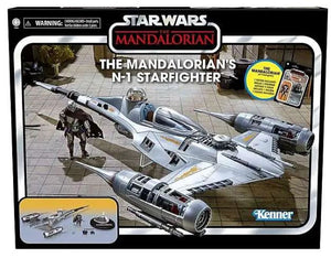 Star Wars The Mandalorian Vintage Collection N-1 Starfighter 3.75-Inch Vehicle [with Mandalorian & Grogu Figures] - Sweets and Geeks