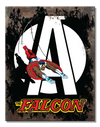 Marvel Falcon Metal Sign - Sweets and Geeks
