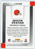Mason Graham 2025 Panini Donruss Phenoms Patch Autograph #PJA-MGM Rookie (RC) - Cleveland Browns back
