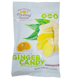 Melting Sweet's Ginger Hard Candy 4.4oz - Sweets and Geeks