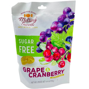Melting Sweets Sugar Free Grape & Cranberry Hard Candy 4.4oz - Sweets and Geeks