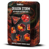 Dragon Storm Inclusion Resin Dice Set: Red Dragon