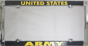 US Army Metal License Plate Frame - Sweets and Geeks