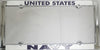 US Navy Metal License Plate Frame - Sweets and Geeks