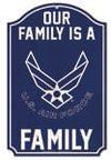 Our Family Is A US Air Force Family Wood Sign 11"x17" - Sweets and Geeks