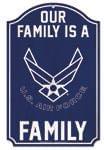 Our Family Is A US Air Force Family Wood Sign 11"x17" - Sweets and Geeks