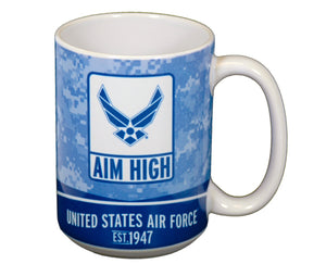 US Air Force 15 oz Ceramic Coffee Mug - Sweets and Geeks
