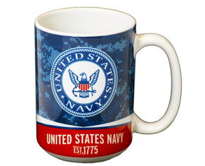 US Navy 15 oz Ceramic Coffee Mug - Sweets and Geeks