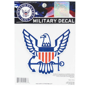 US Navy Embossed Logo Decal - Sweets and Geeks