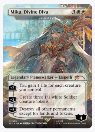Miku, Divine Diva - Elspeth Tirel - Secret Lair Drop Series