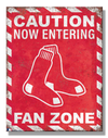 MLB Red Sox Fan Zone Metal Sign - Sweets and Geeks