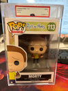 PSA Graded Mint 9 Funko Pop! Animation: Rick and Morty - Morty #113 (PSA #01998724)