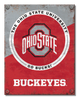 NCAA Ohio State Two Tone Metal Sign - Sweets and Geeks