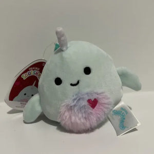 Squishmallow - Niema the Narwhal 3.5" Clip-On - Sweets and Geeks
