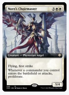 Norn's Choirmaster (Extended Art) - Commander: Phyrexia: All Will Be One - #046 - Sweets and Geeks