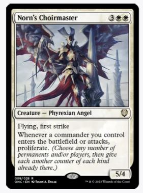 Norn's Choirmaster - Commander: Phyrexia: All Will Be One - #008/028 - Sweets and Geeks