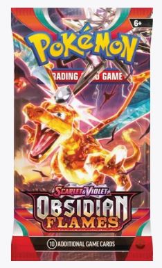 Scarlet & Violet Obsidian Flames Booster Pack - Sweets and Geeks