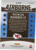 Back of Patrick Mahomes II 2023 Panini Rookies & Stars Airborne #AI-16 Prizm