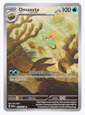 Omanyte (Illustration Rare) SV: Scarlet and Violet 151 #180/165 - Sweets and Geeks