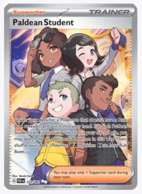 Paldean Student (Full Art) - SV: Paldean Fates # 231/091 Sweets and Geeks Paldean Student (Full Art) - SV: Paldean Fates # 231/091 Sweets and Geeks