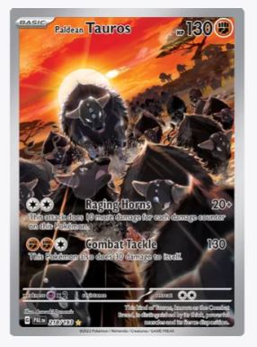 Paldean Tauros (Illustration Rare) SV02: Paldea Evolved # 218/193 - Sweets and Geeks