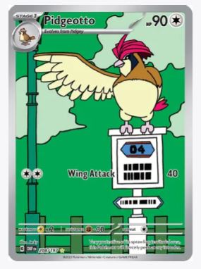 Pidgeotto (Illustration Rare) SV03: Obsidian Flames # 208/197 - Sweets and Geeks