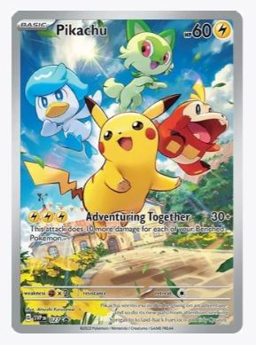 Pikachu - 027 SV: Scarlet & Violet Promo Cards #027 - Sweets and Geeks