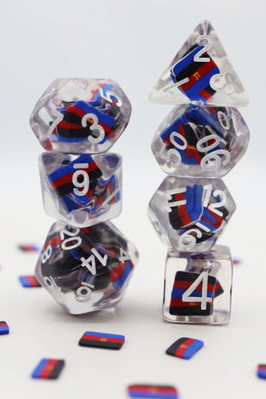 Polyamorous Flag Dice Set - Sweets and Geeks