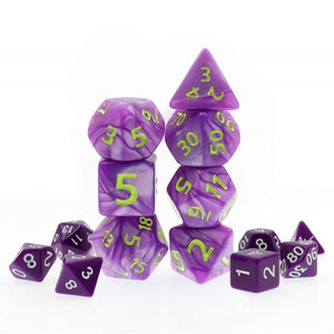 Purple Giant Pearl Dice Set - Sweets and Geeks