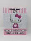 Hello Kitty Seated Pink Outfit Large Ceramic Coin Bank
