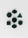 Viridian Burst Lighting Glass Dice Set