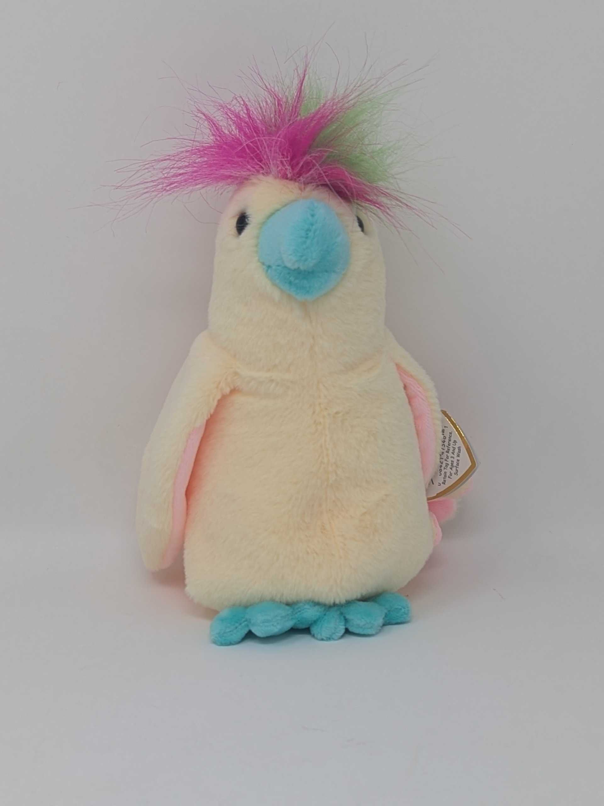 Ty Plush Beanie Babies: Pompom the Cockatoo Small (SNG6) (DISC