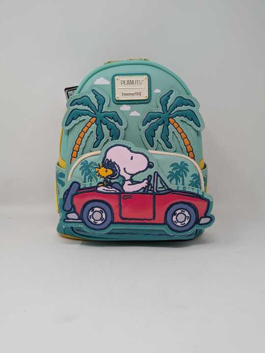 charlie brown mini backpack Peanuts - & Snoopy Sunset Double Strap Bag by LOUNGEFLY Lucy Van Pelt Bioworld Peanuts MINI Backpack White
