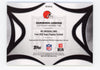 Quinshon Judkins 2026 Topps Flagship NFL Material #NFLM-QJ player-worn relic card back