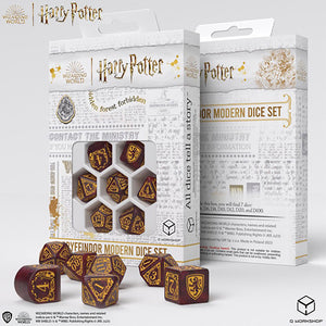 Harry Potter Dice: Gryffindor Gold Set - Sweets and Geeks