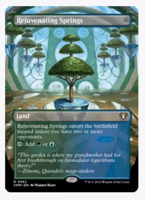 Rejuvenating Springs (Borderless) - Commander Masters - #0662 - Sweets and Geeks