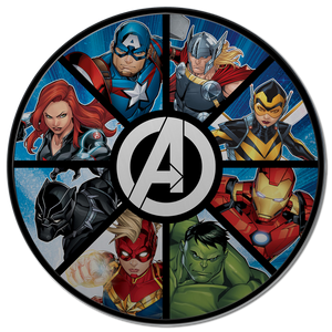 ROUND - Avengers Crew Metal Sign - Sweets and Geeks