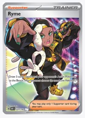 Ryme (Full Art) SV03: Obsidian Flames # 221/197 - Sweets and Geeks