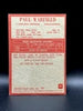 Actual back of 1965 Philadelphia Paul Warfield #41 rookie card