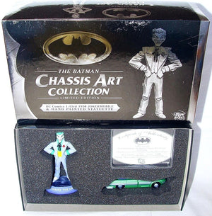 DC Comics The Batman - Chassis Art Collection: 1950 Jokermobile & Joker Figure - Sweets and Geeks