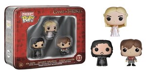 Funko Pocket Pop! Game of Thrones Tin - Jon Snow, Daenerys Targaryen, Tyrion Lanister - Sweets and Geeks