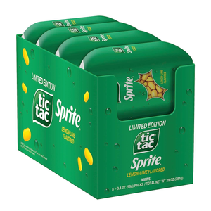 Tic Tac Lemon Lime Sprite Pack 3.4oz - Sweets and Geeks