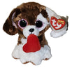 Ty Plush Beanie Boos: Cuddles the Dog with Heart (SNG6)