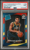 2017 Panini Donruss Optic #188 Donovan Mitchell Red/Yellow PSA 9